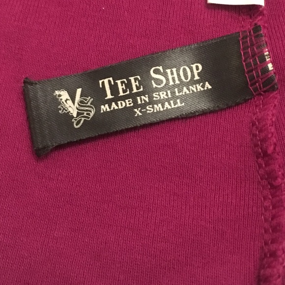 VS Moda International Purple T-shirt Top XS - Picture 7 of 8